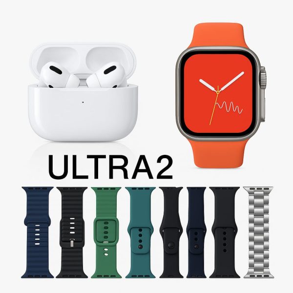 AirPods Pro 2 + Ultra 7-in-1 Smartwatch Combo | Premium Sound, Fitness Tracking, and Effortless Style – The Ultimate Tech Bundle!