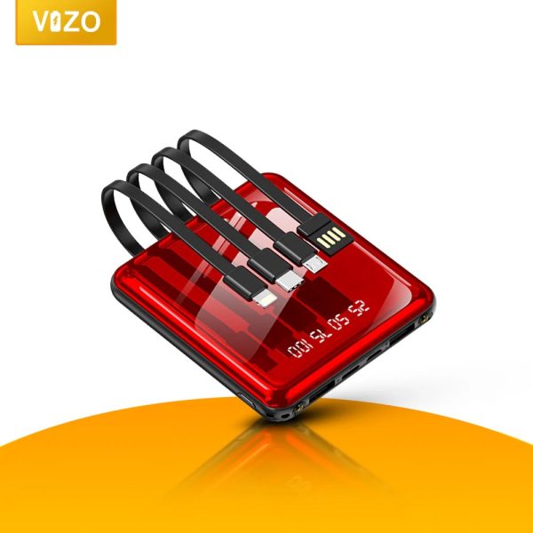Vizo VPB16 | 10,000mAh Mini Power Bank – Pocket-Sized Charger for Android Phones – Stylish & Random Color Options
