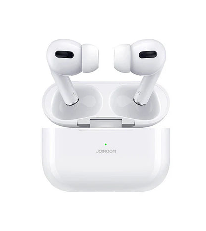 T03s Pro Joyroom Tws Active Noise Cancelling Anc Earbuds With Premium Case – White Earbuds Joyroom